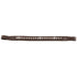 Ideal Dazzle Straight Leather Browband Havana brown