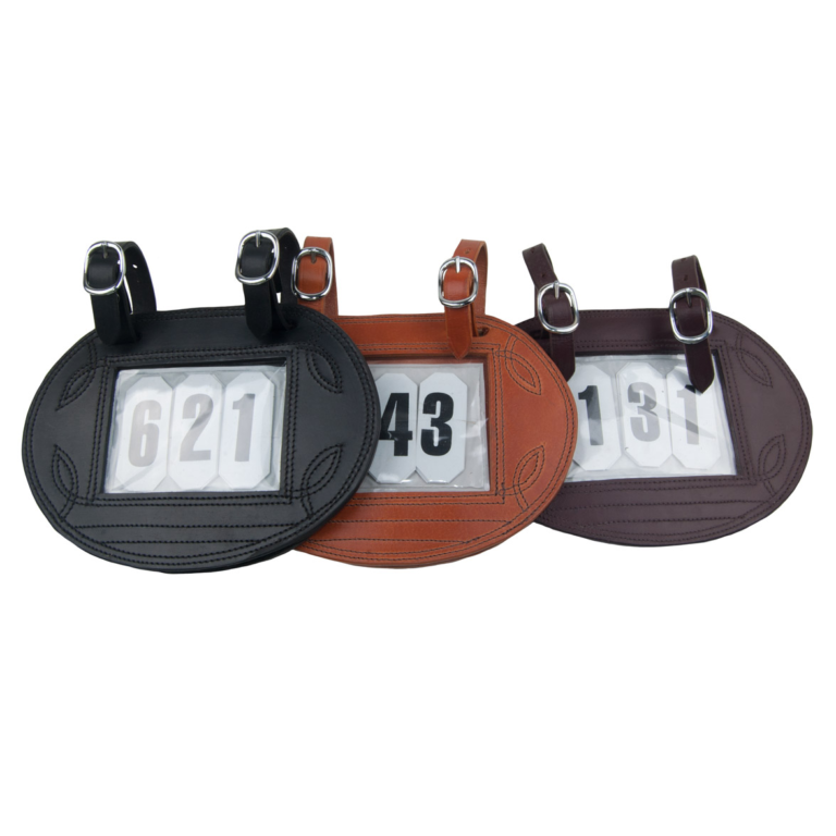 Ideal Oval Number Holder with 3 numbers