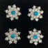 Turquoise New Star Magnetic Number Pins