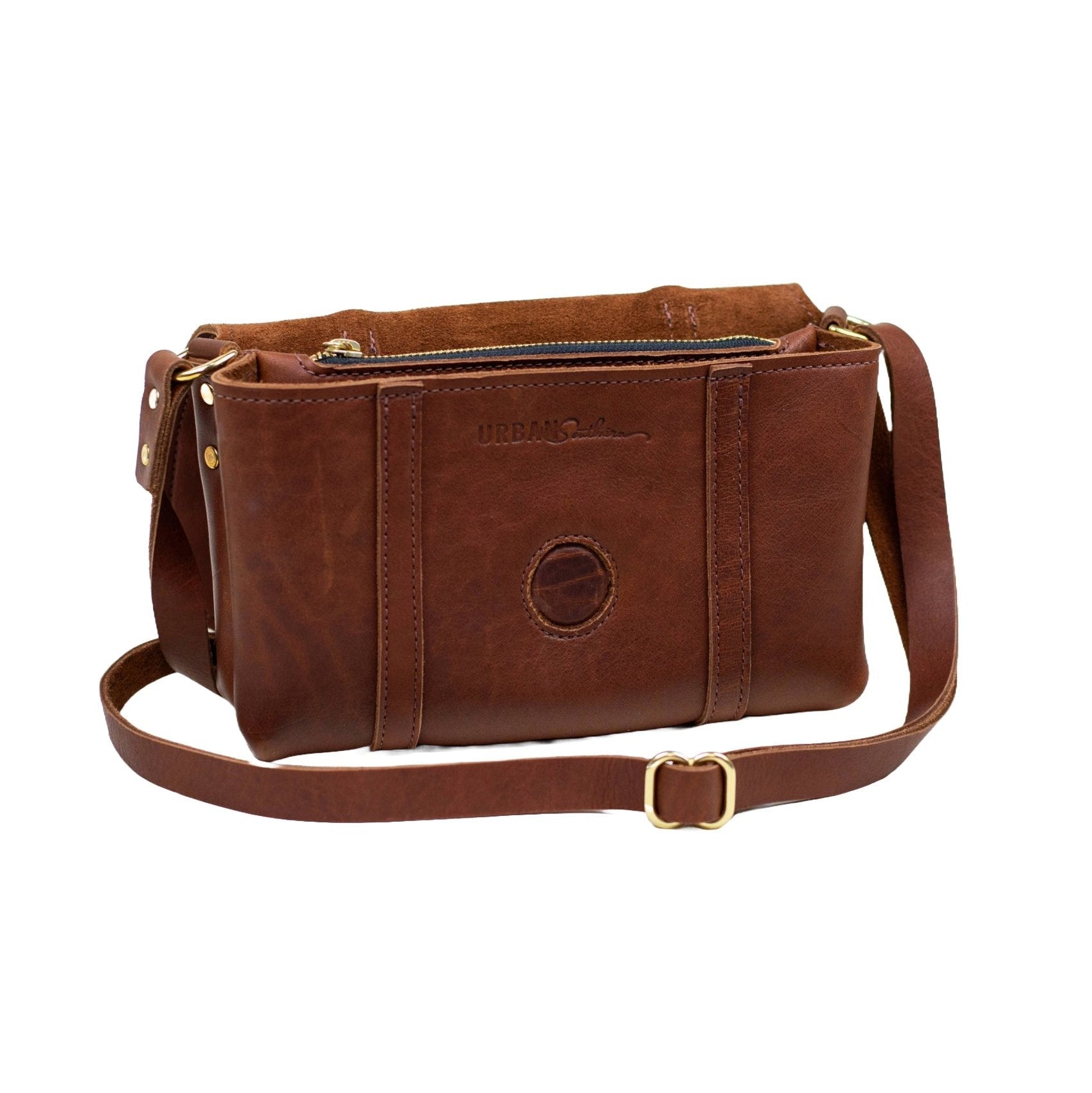 Carriage Crossbody Leather Handbag