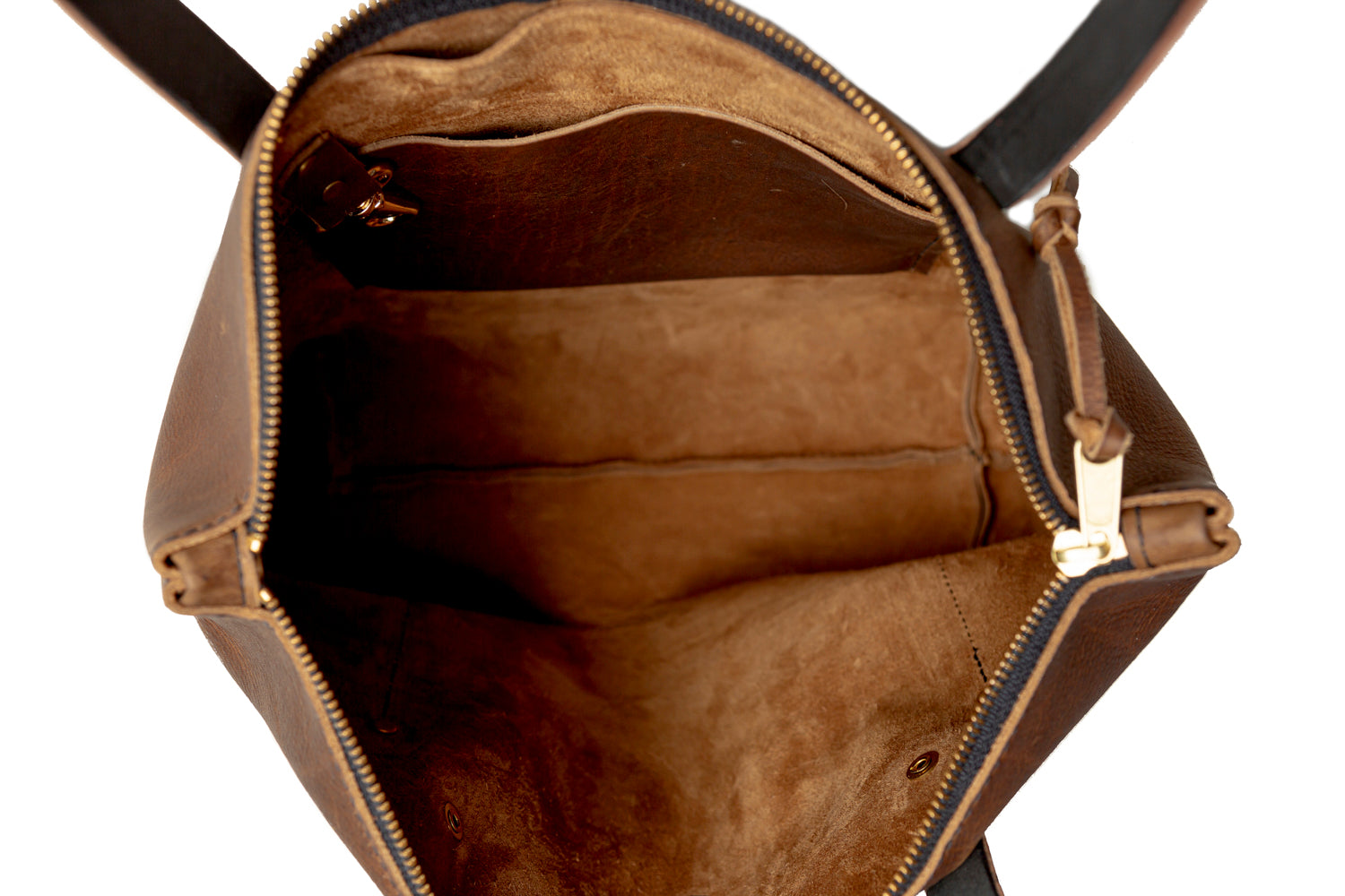 Urban Zipper Leather Tote